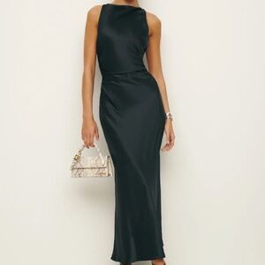 Reformation Casette Silk Maxi Dress Size 4